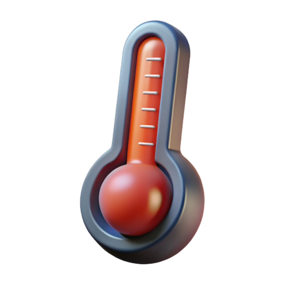 beautiful traditional Thermometer Mercury Rising Red Isolated Element genuine png