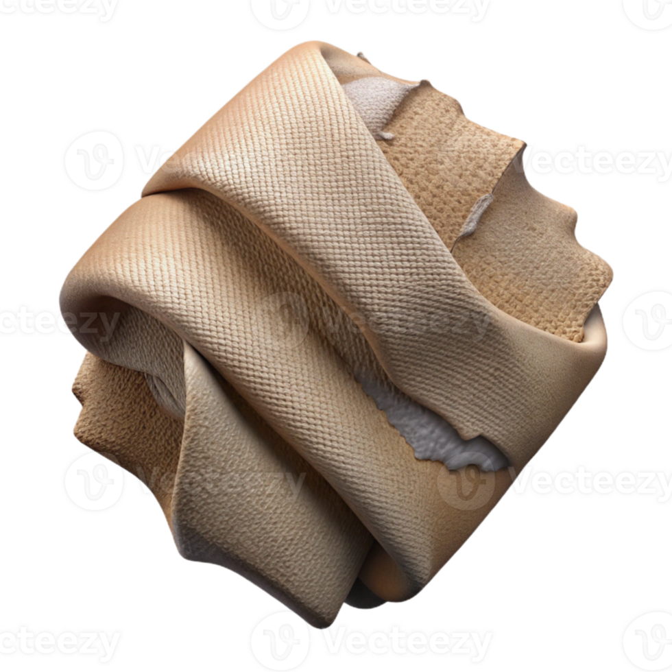 elegant modern Torn Canvas Texture Close Up Transparent Element png