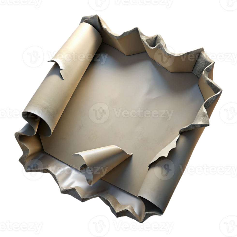 impressive abstract Torn Paper Edge Grunge Style Isolated professional png