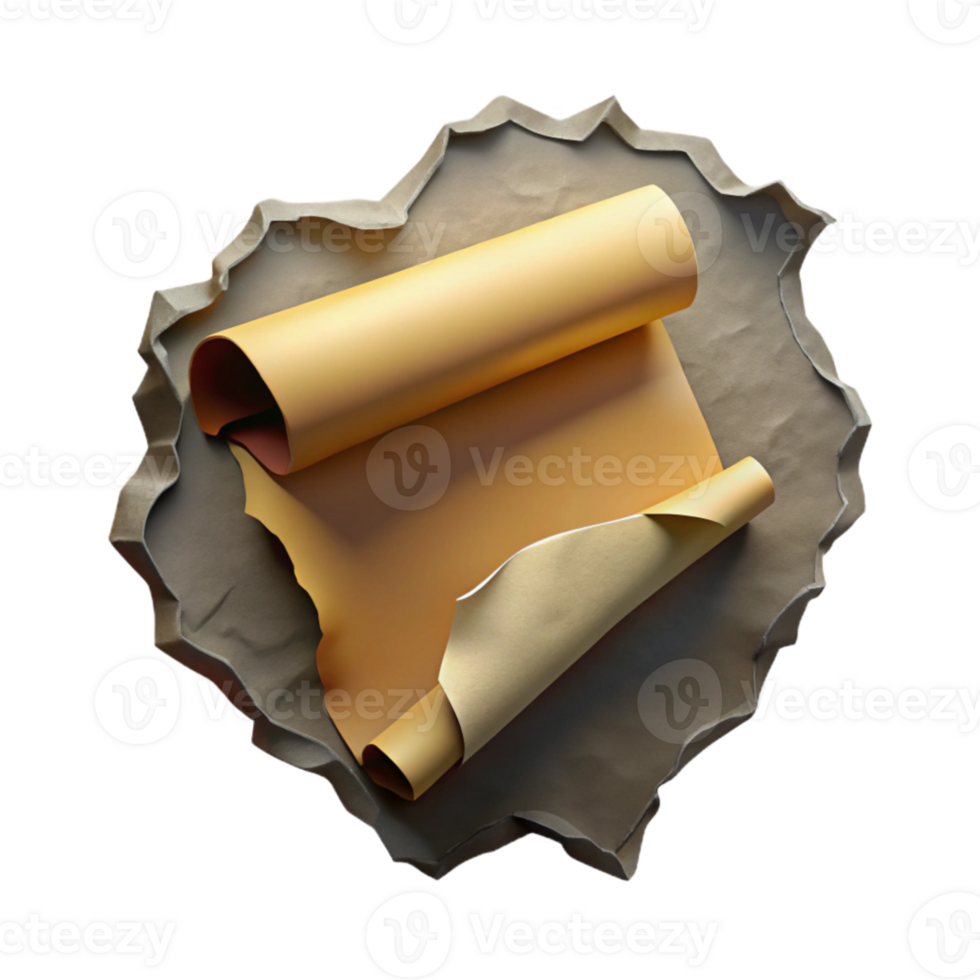 impressive modern Torn Paper Edge Grunge Style Isolated png