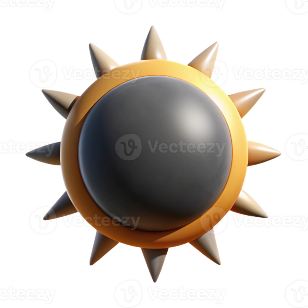 stunning contemporary Total Eclipse Isolated with Corona Visible high resolution png