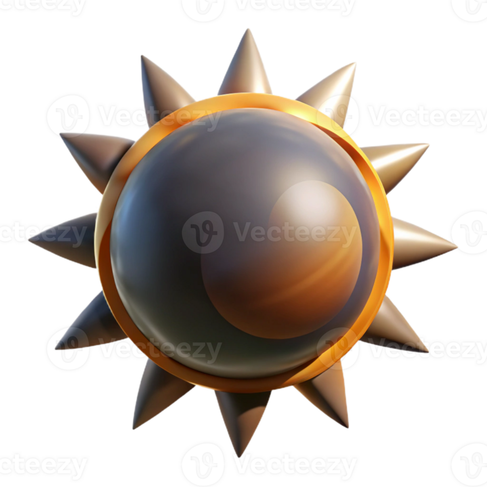 magnificent traditional Total Eclipse Isolated with Corona Visible high quality png