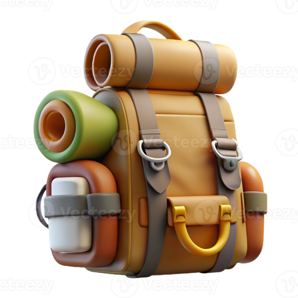 wonderful traditional Tourist Hiking Backpack Gear Transparent Isolated high quality png