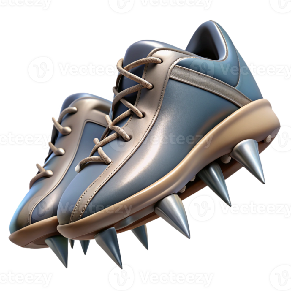elegant minimalist Track Spikes Metal Cleats Visible Isolated genuine png