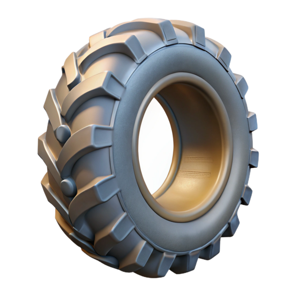 beautiful traditional Tractor Tire Tread Close Up Transparent Background high resolution png