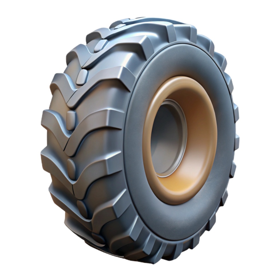 serene modern Tractor Tire Tread Close Up Transparent Background genuine png
