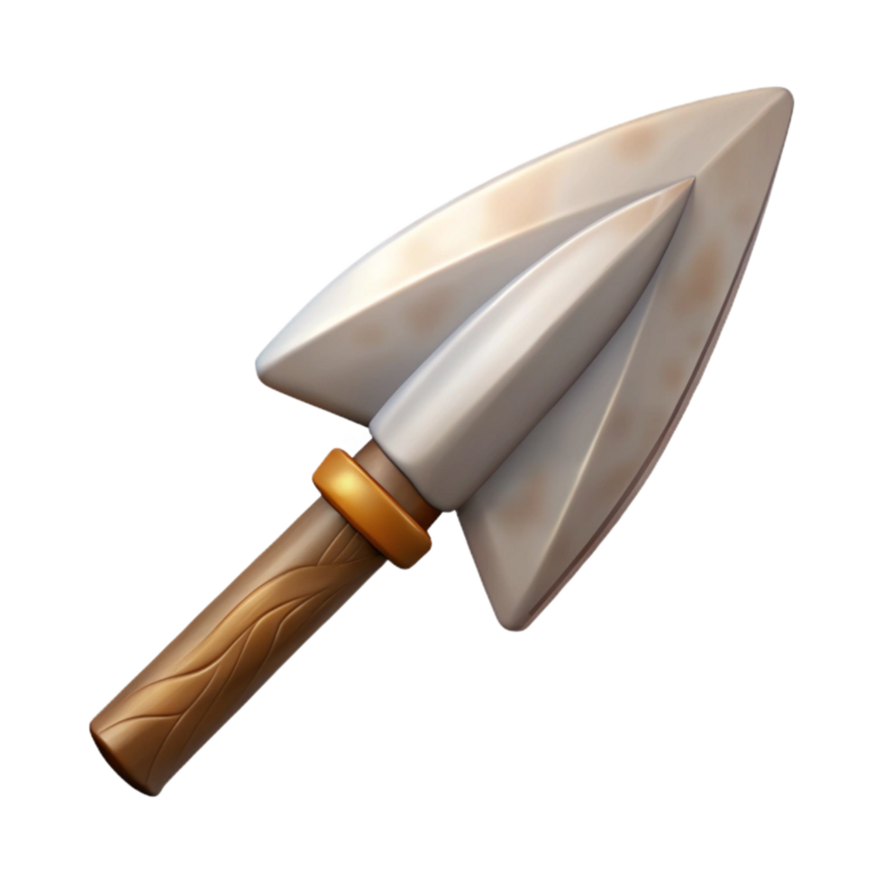 serene modern Traditional Arrowhead with Flint Point Transparent png