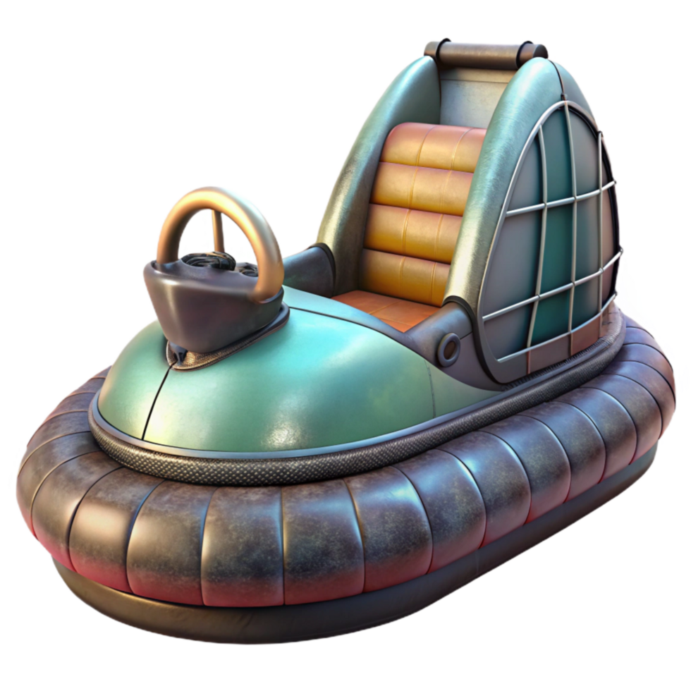 vibrant abstract Transparent Background Hovercraft Side View original png
