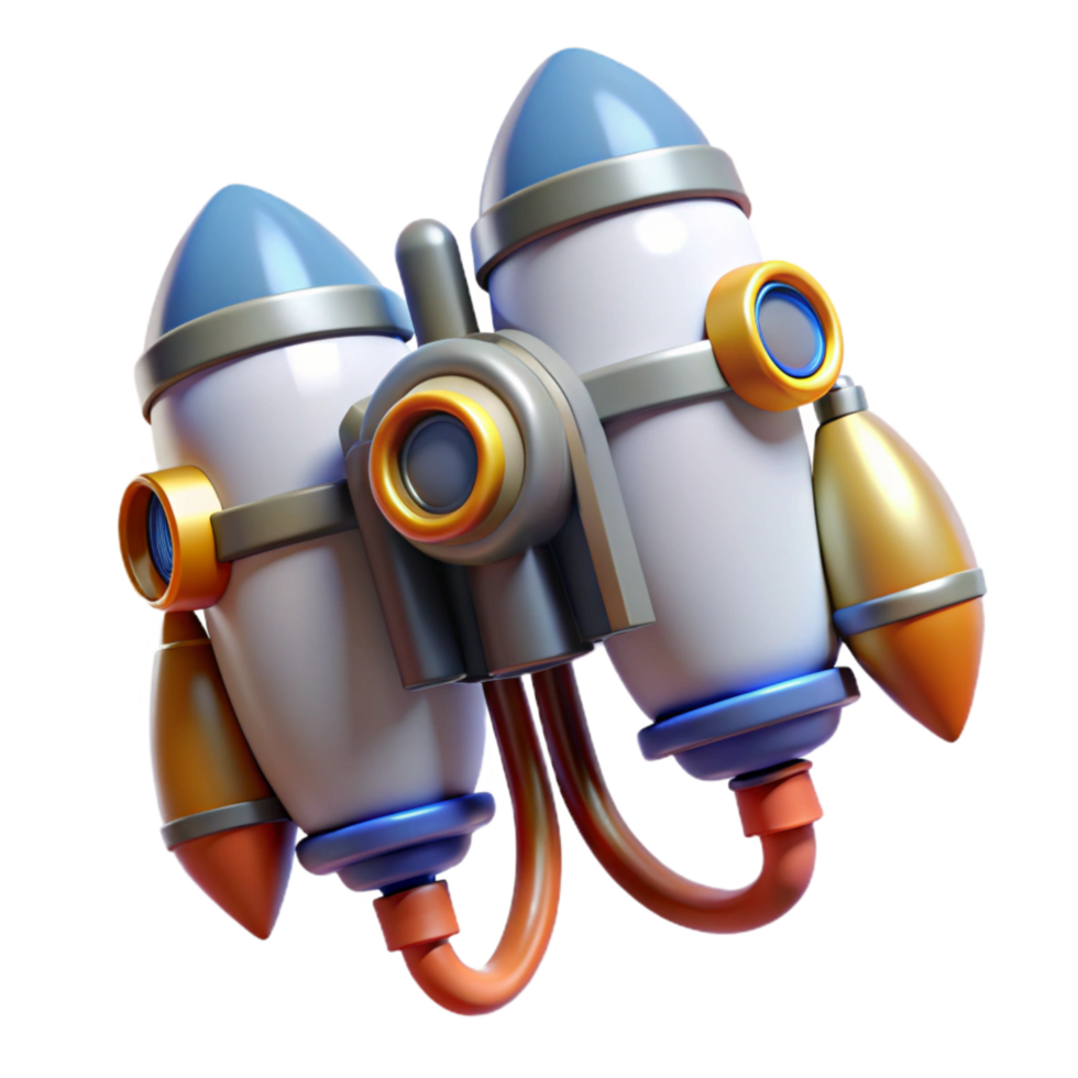 vibrant creative Transparent Background Jetpack Thrusters png