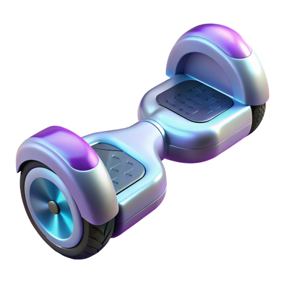 impressive abstract Transparent Background Personal Hoverboard Top View png