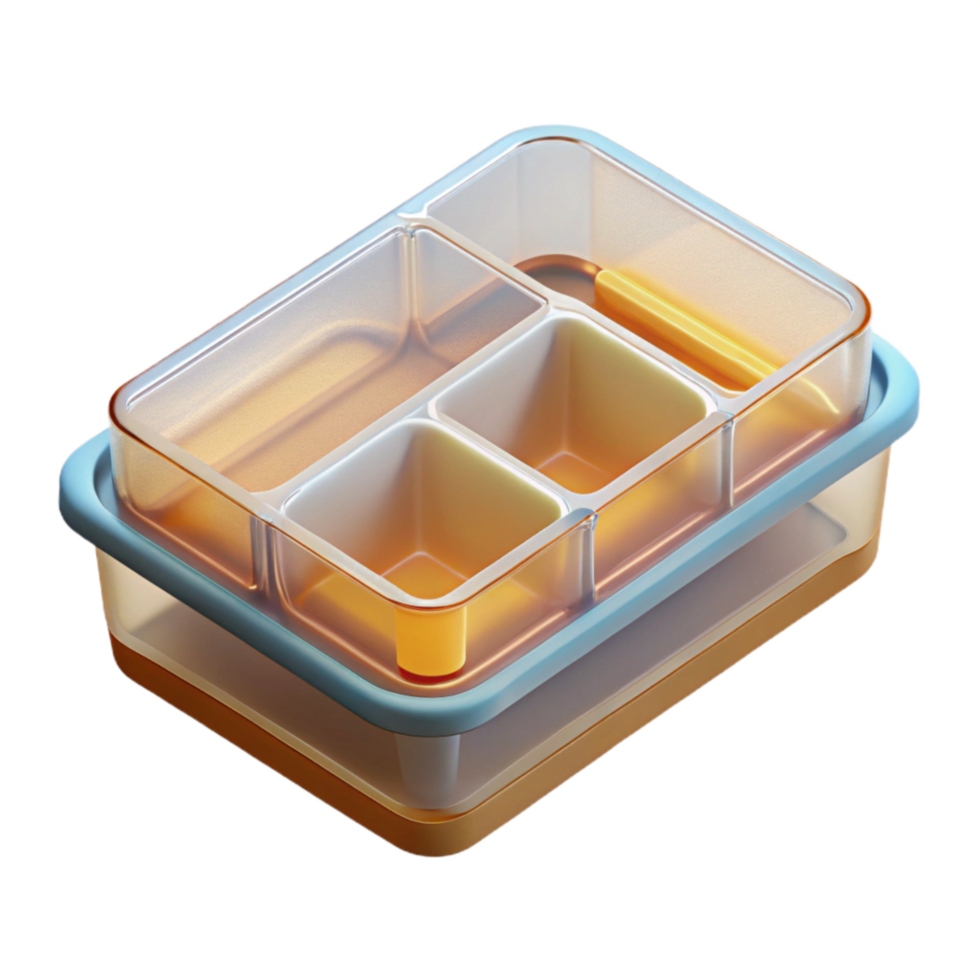 extraordinary abstract Transparent Plastic Tray with Compartments Isolated high resolution png