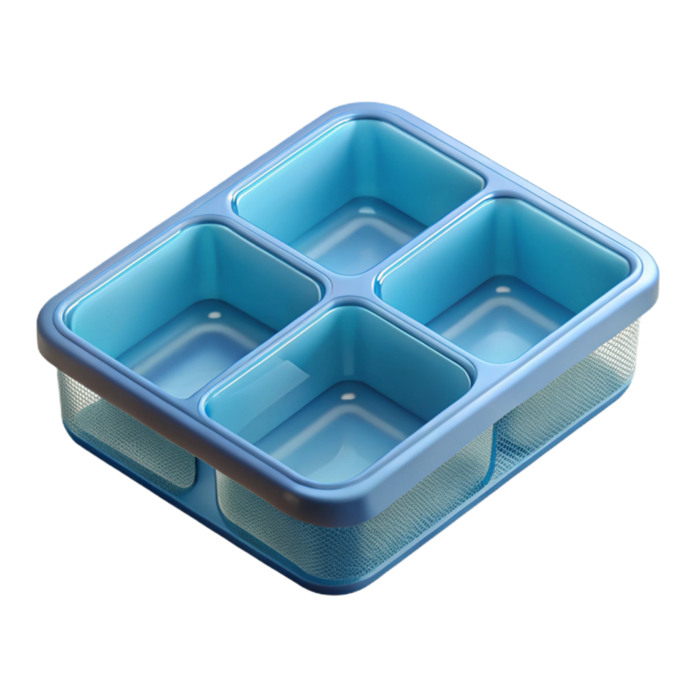 wonderful abstract Transparent Plastic Tray with Compartments Isolated high quality png
