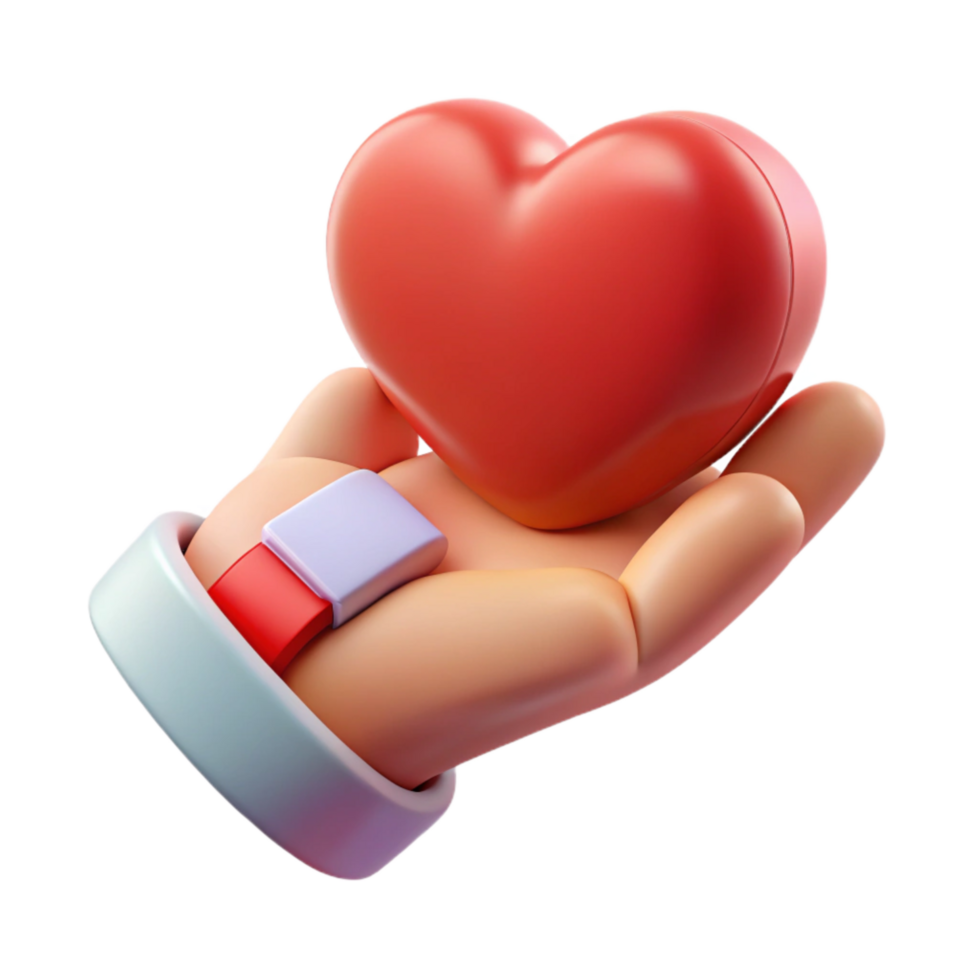 magnificent rustic Trauma Informed Care Icon Hand Holding Heart Isolated detailed png