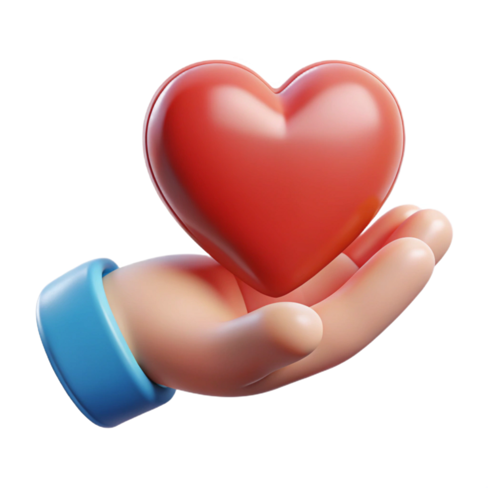 magnificent rustic Trauma Informed Care Icon Hand Holding Heart Isolated high quality png