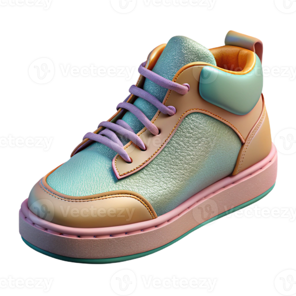 extraordinary vintage Trendy Sneakers Product Shot Isolated detailed png