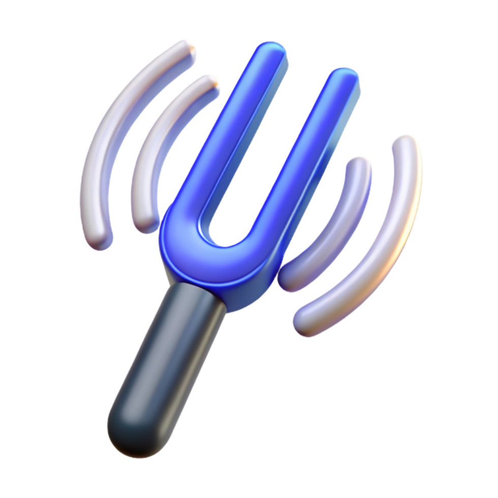 magnificent contemporary Tuning Fork Vibration Blur Isolated Cutout with Motion Effect professional png