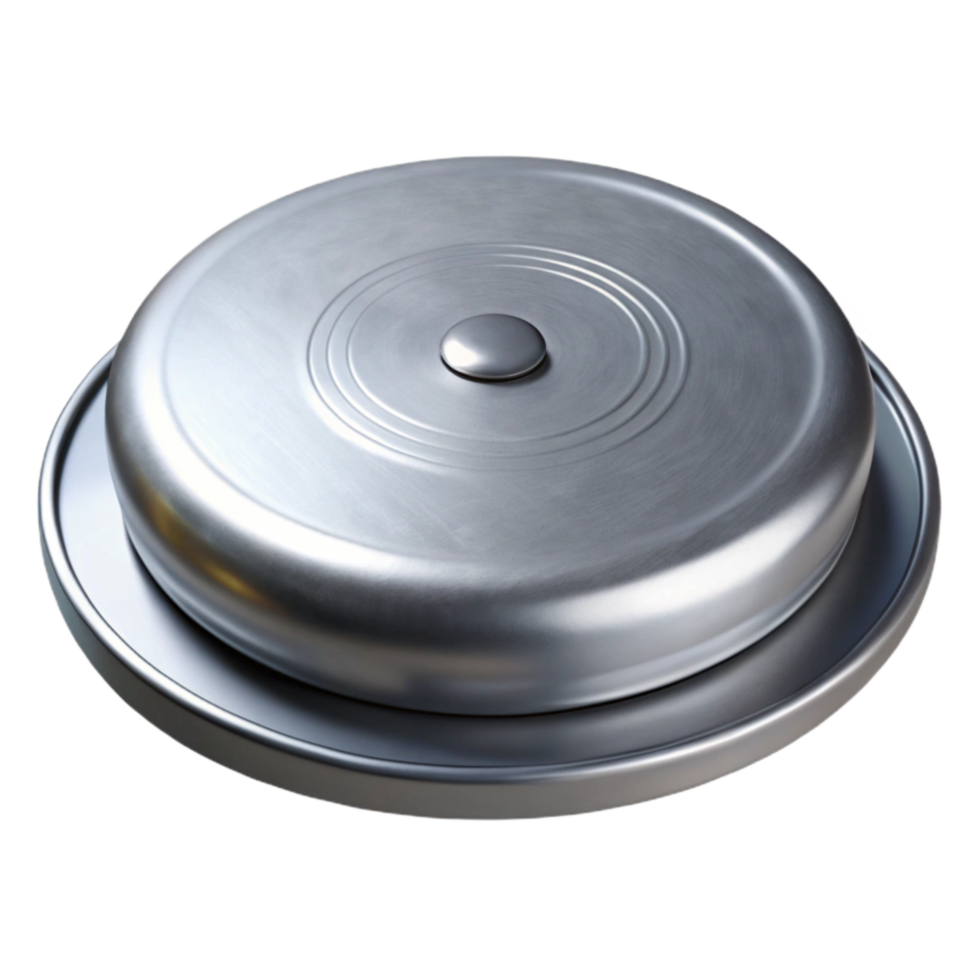 serene minimalist Turntable Platter Close Up Silver Isolated png