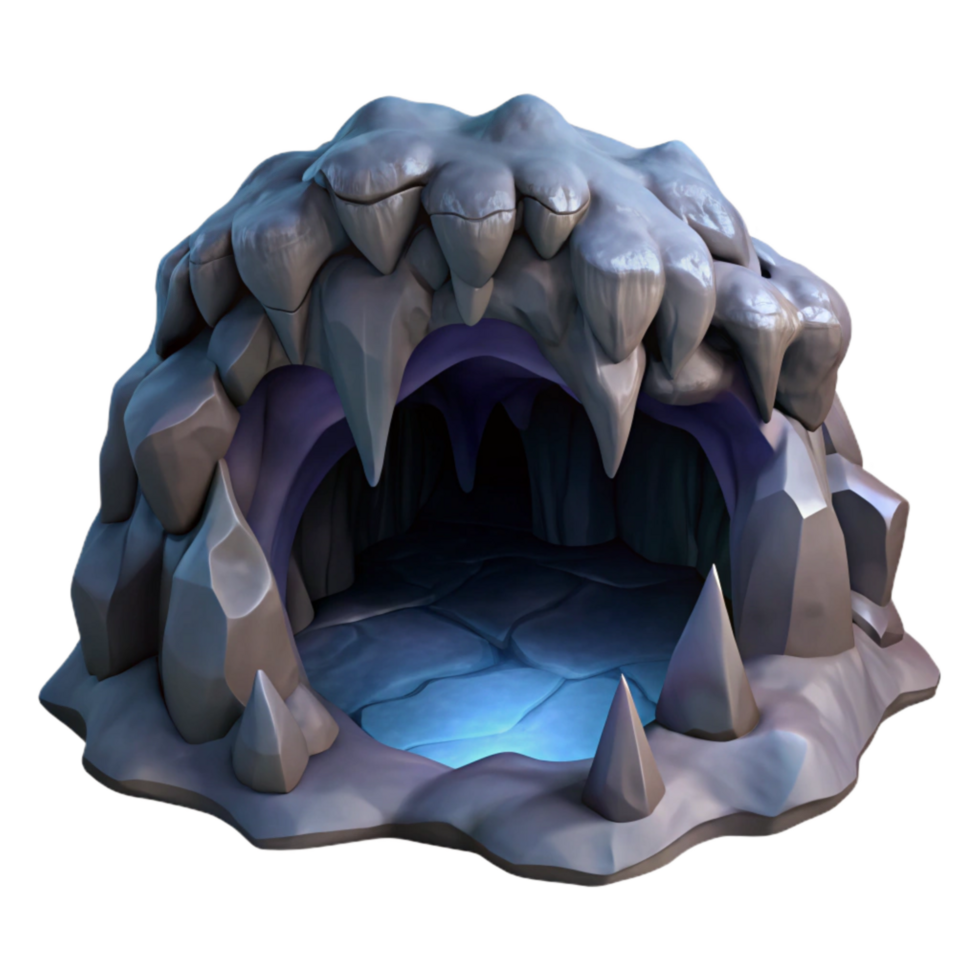 impressive classic Underground River Cave Dark Shadows Cutout png