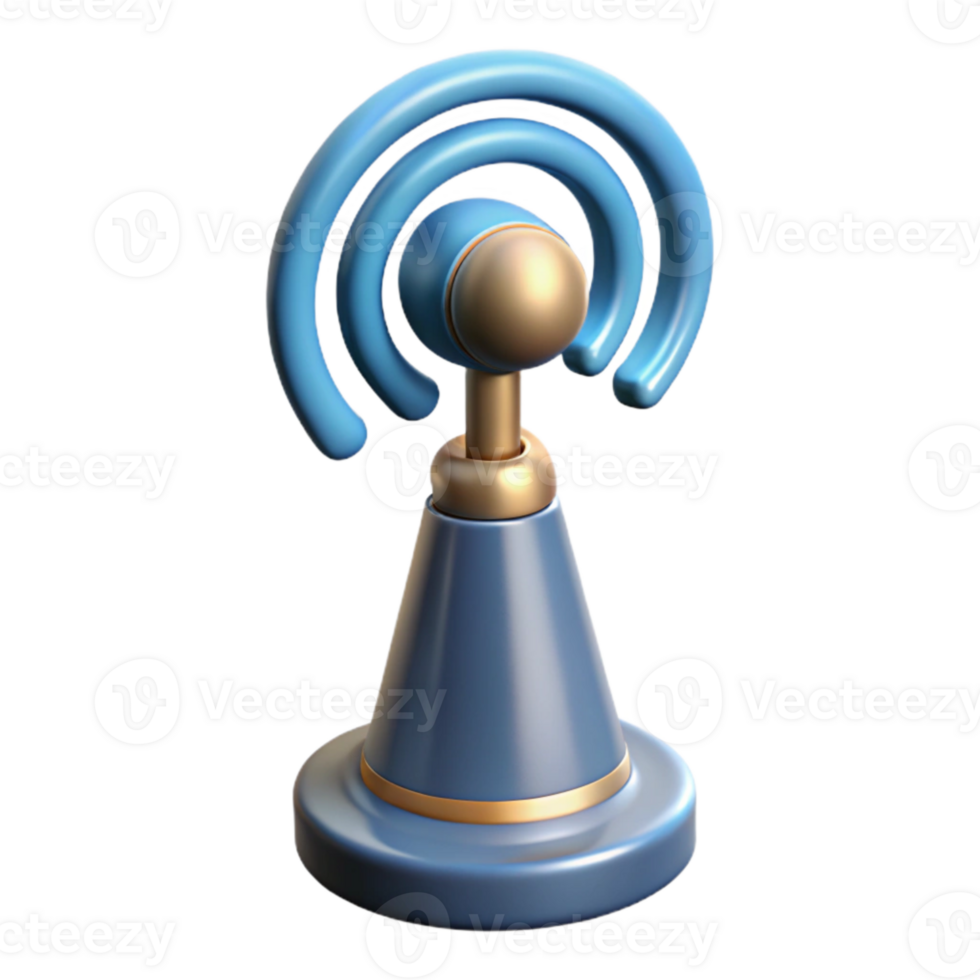 elegant creative Underwater Communication Antenna Transparent Background with Signal Strength professional png