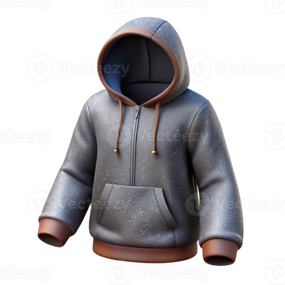extraordinary vintage Urban Fashion Hoodie Grey Isolated on Transparent Background high quality png