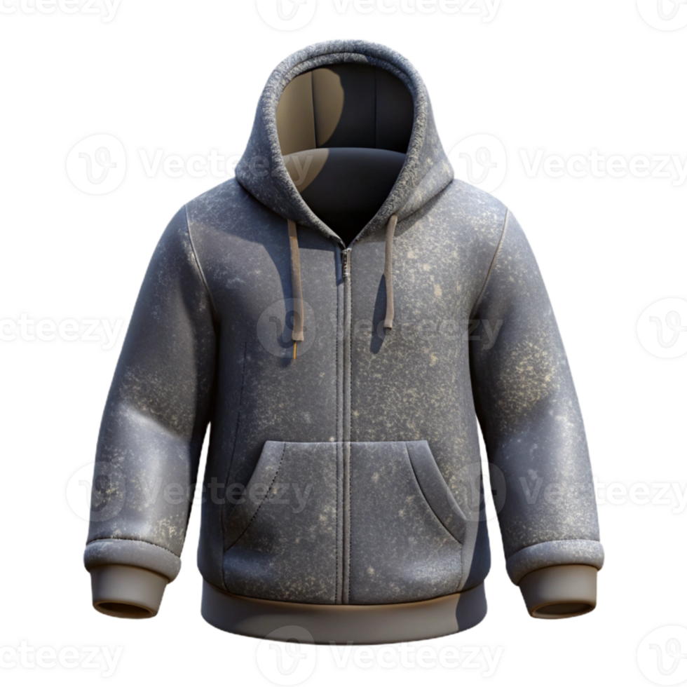 extraordinary classic Urban Fashion Hoodie Grey Isolated on Transparent Background png