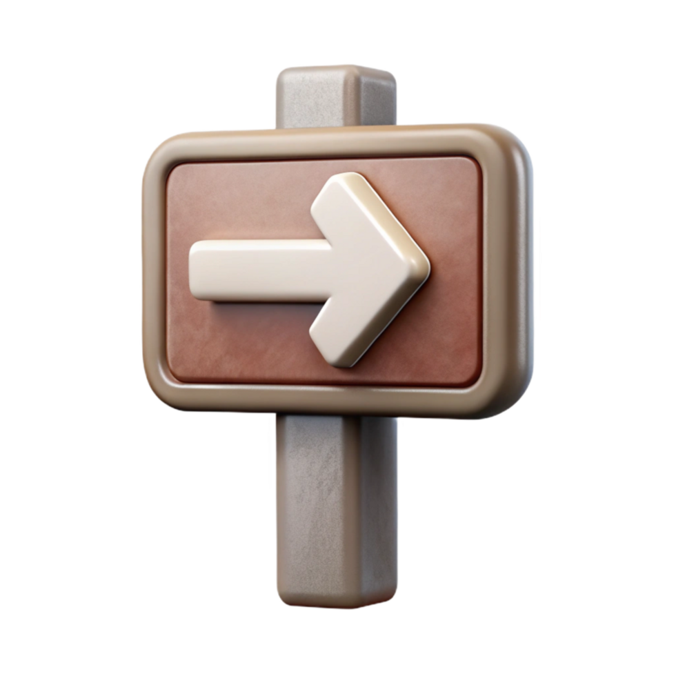 impressive vintage Urban Street Sign One Way Arrow White Isolated Cutout exclusive png