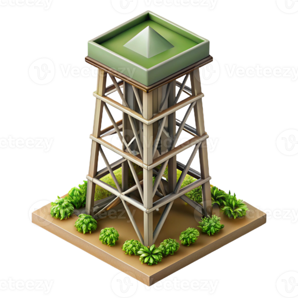 extraordinary traditional Vertical Farming Tower Structure Cutout detailed png