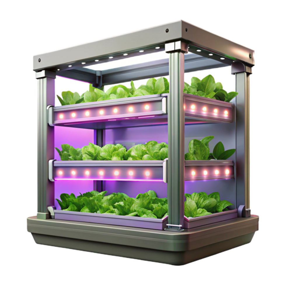 wonderful abstract Vertical Farm with Led Lights Transparent Background exclusive png