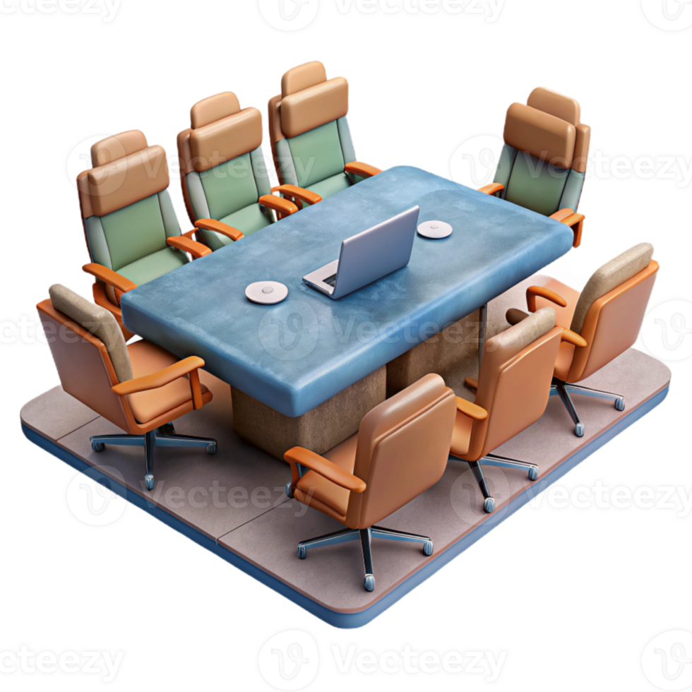 wonderful classic Virtual Conference Room Isolated Element premium png