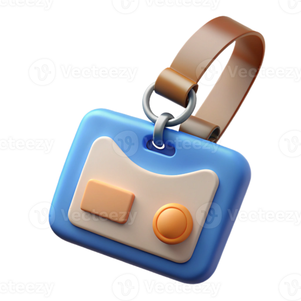 extraordinary abstract Virtual Event Badge with Name Tag Transparent Background high resolution png