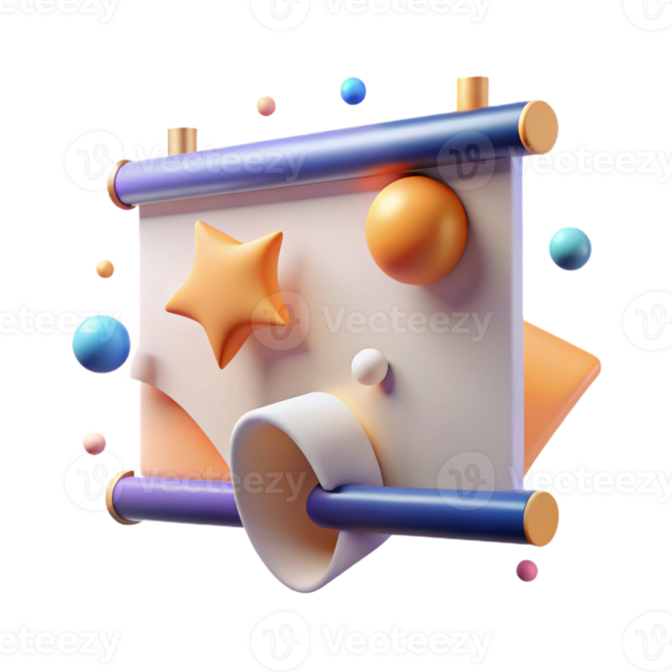 dramatic traditional Virtual Event Banner with Abstract Shapes Transparent Background exclusive png