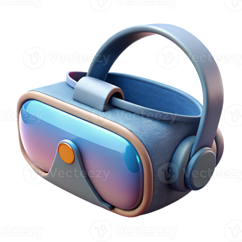 serene artistic Vr Headset with Ergonomic Design Isolated Element original png