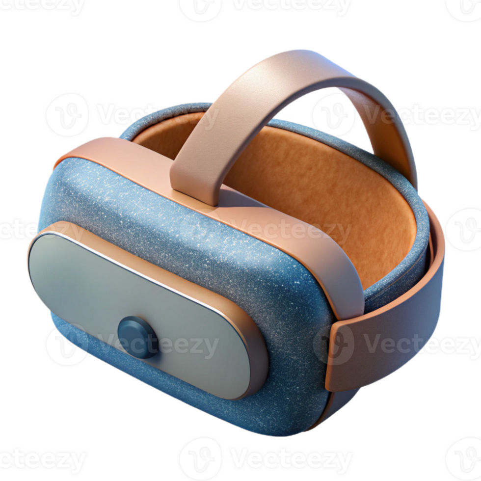 impressive creative Vr Headset with Ergonomic Design Isolated Element high resolution png