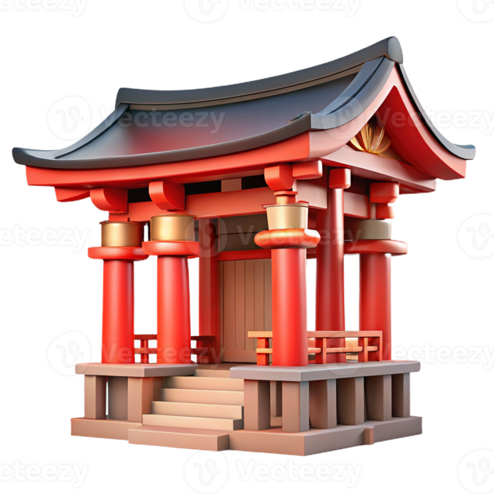 extraordinary artistic A Traditional Japanese Temple with Intricat authentic png