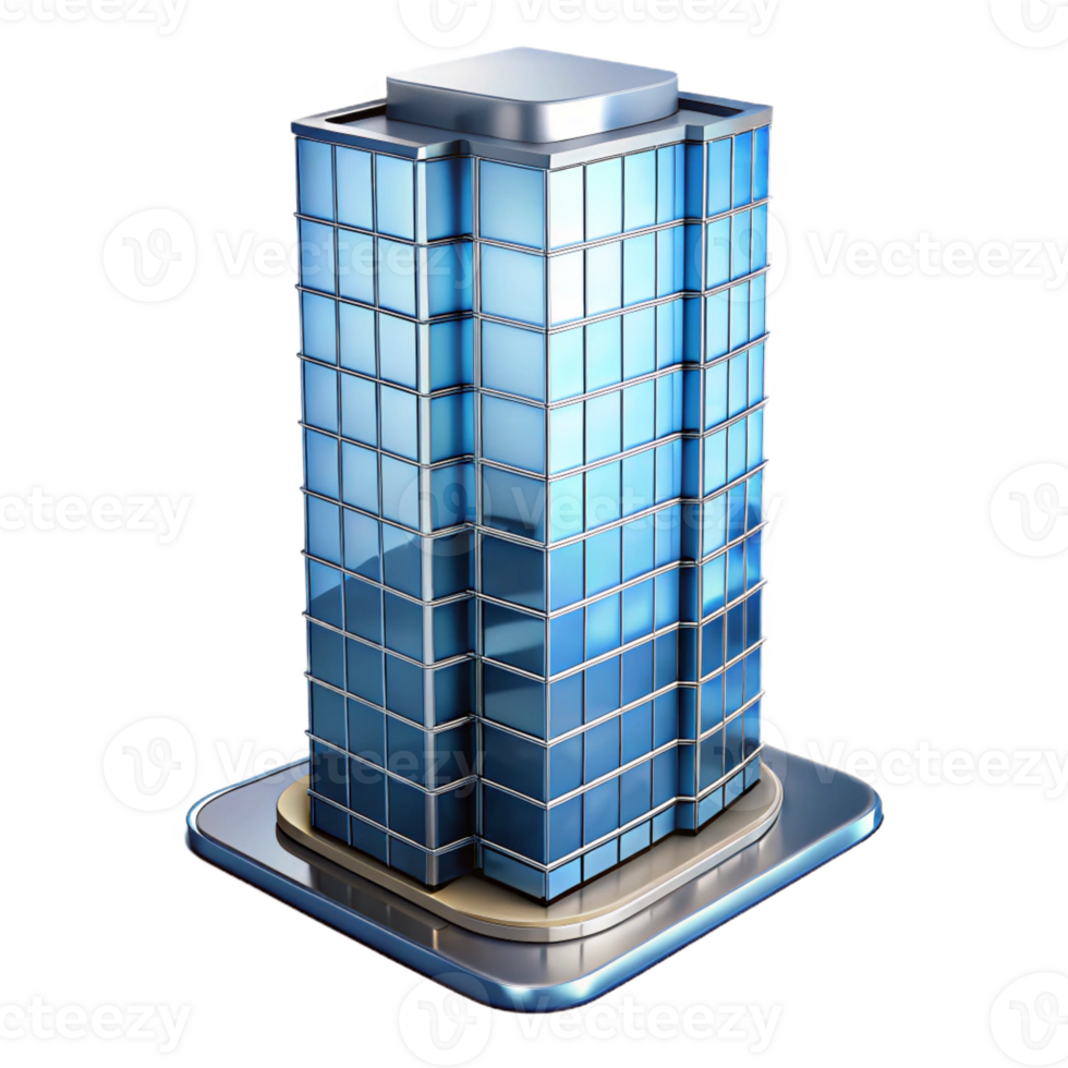 beautiful contemporary A Sleek Modern Glass Skyscraper with Reflec exclusive png