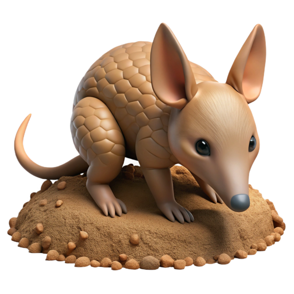 wonderful vintage Aardvark Digging for Termites exclusive png