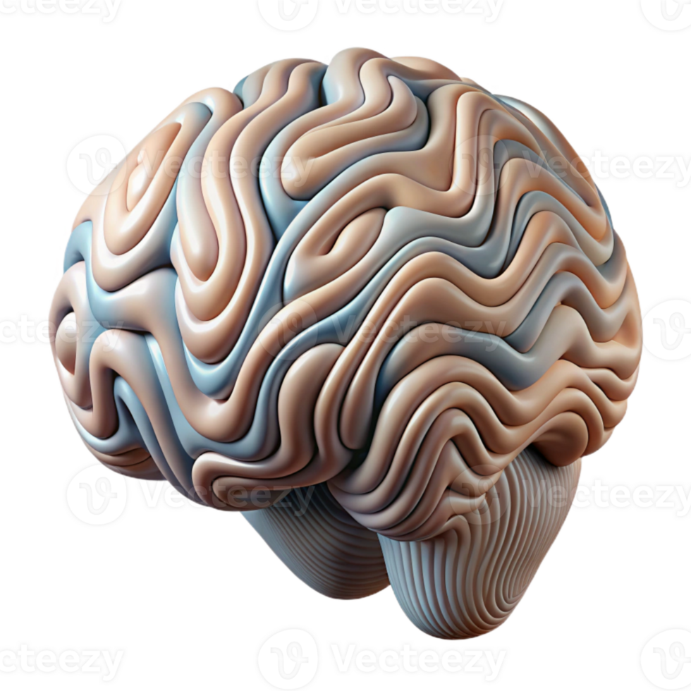 extraordinary creative Abstract Brain Waves Pattern Cutout original png