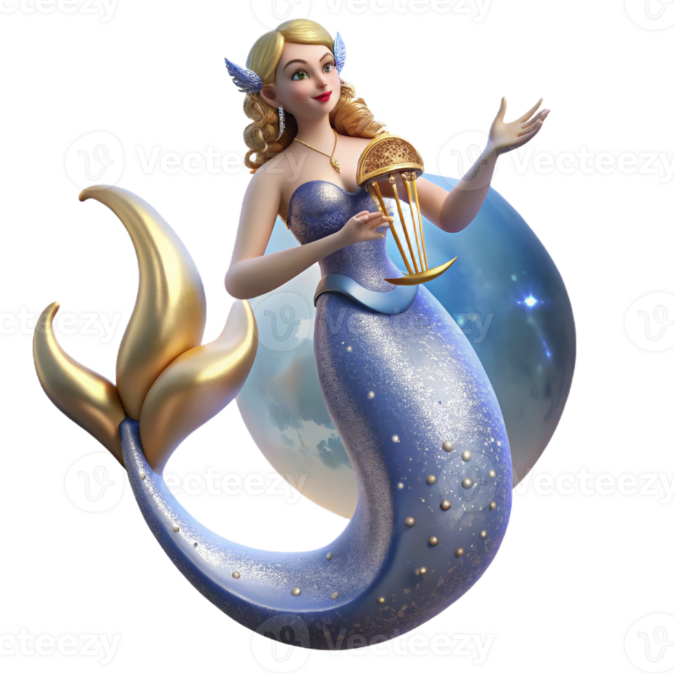 magnificent modern Elegant Siren Luring Sailors 4K png
