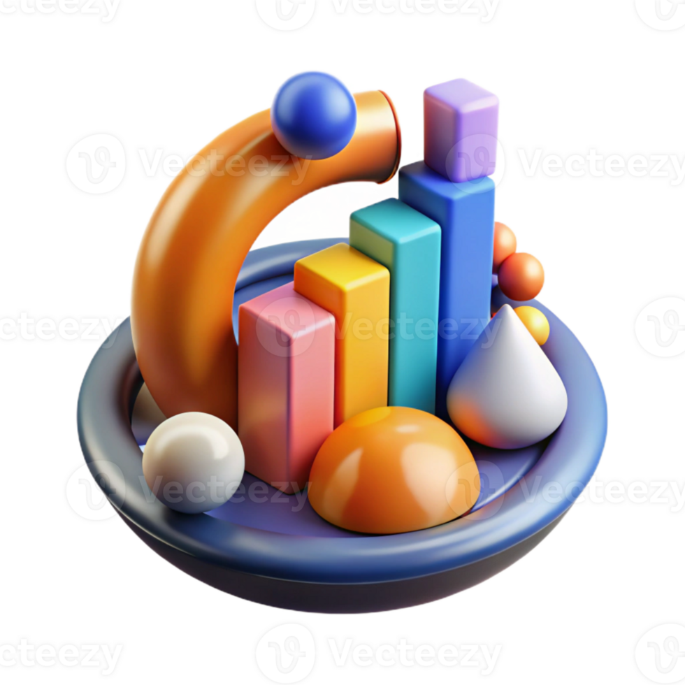 serene traditional Abstract Data Visualization in Ar Element original png