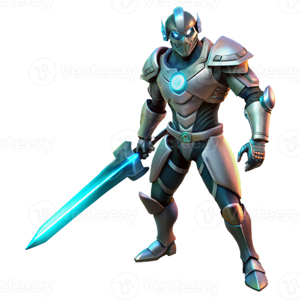 stunning rustic A Cyborg Warrior Heavily Augmented with C original png