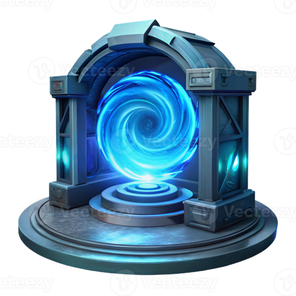 vibrant vintage A Teleportation Portal Swirling Energy Pa high resolution png