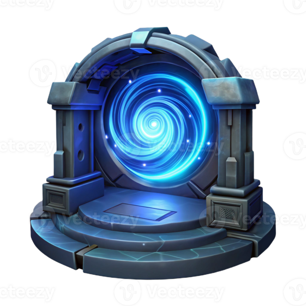 dramatic modern A Teleportation Portal Swirling Energy Pa high resolution png
