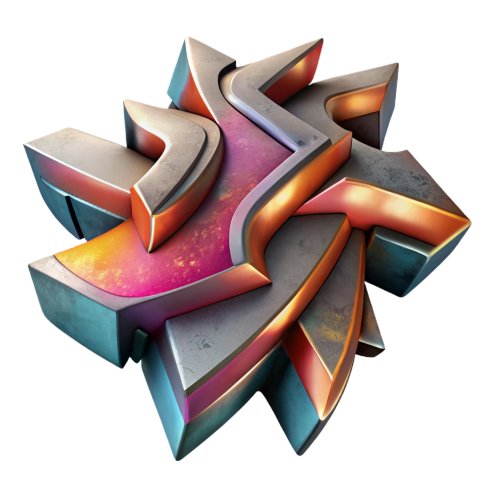 magnificent rustic Abstract Graffiti Design Cutout premium png