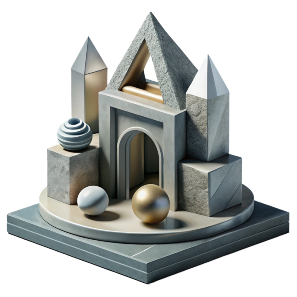 extraordinary rustic Abstract Monument Geometric Shape high quality png