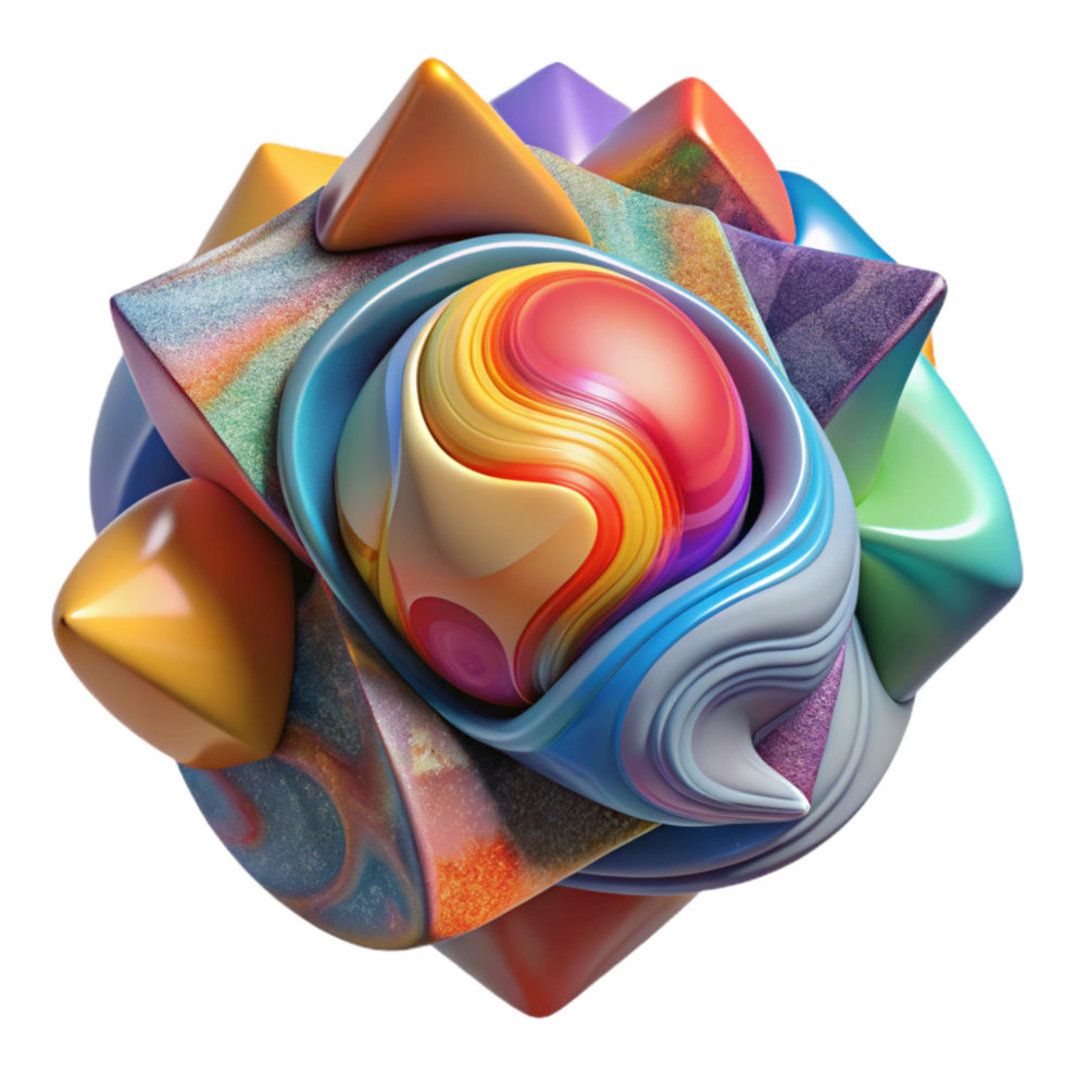 elegant creative Abstract Photography Lighting Colorful Patterns Transparent Background authentic png