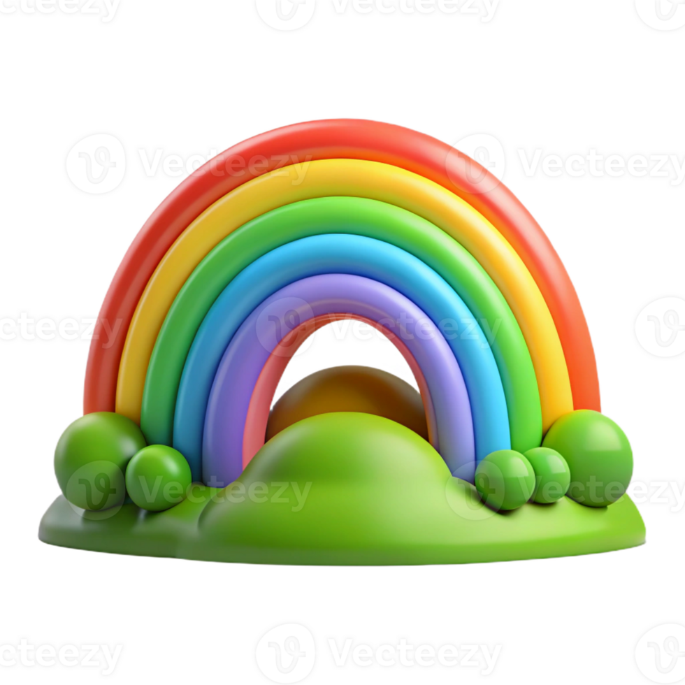 wonderful classic A Vibrant Rainbow Arching over a Green Va authentic png