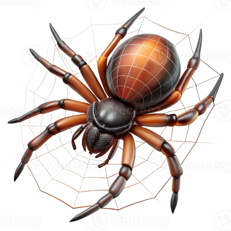 elegant abstract Spider Spinning a Web high quality png