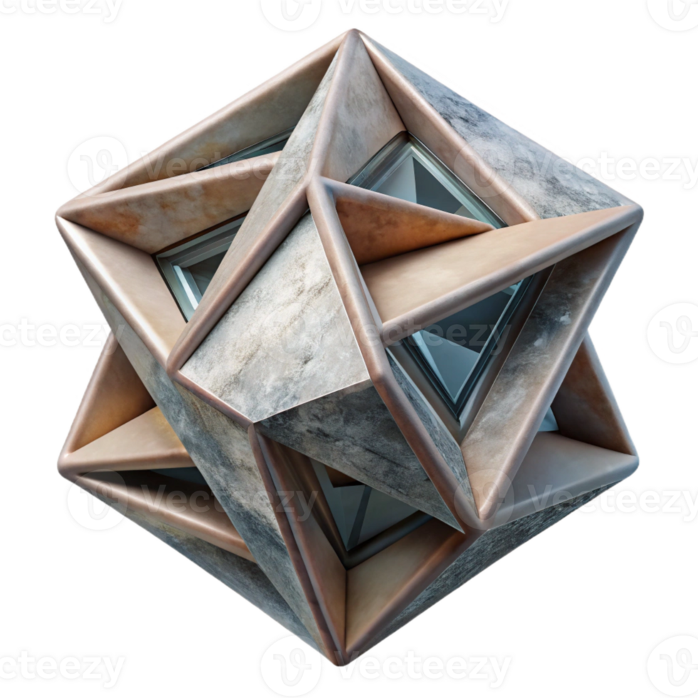 wonderful minimalist Abstract Sculpture Geometric Pattern Transparent original png