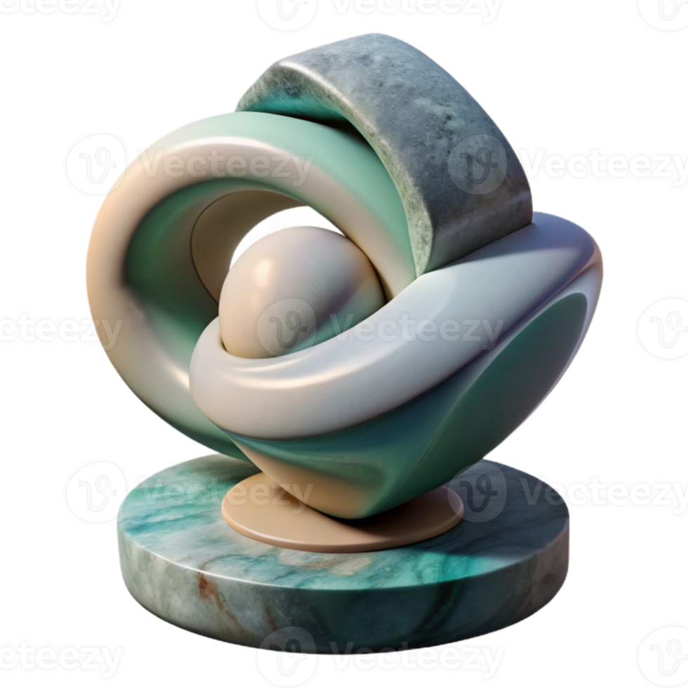 elegant classic Abstract Sculpture Symbolic Form Transparent exclusive png