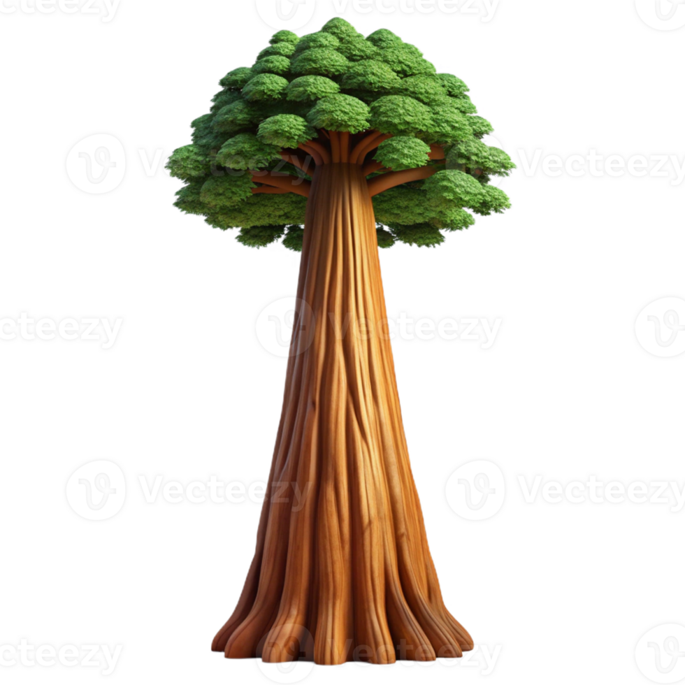 beautiful artistic A Giant Sequoia Tree Reaching Towards the H authentic png